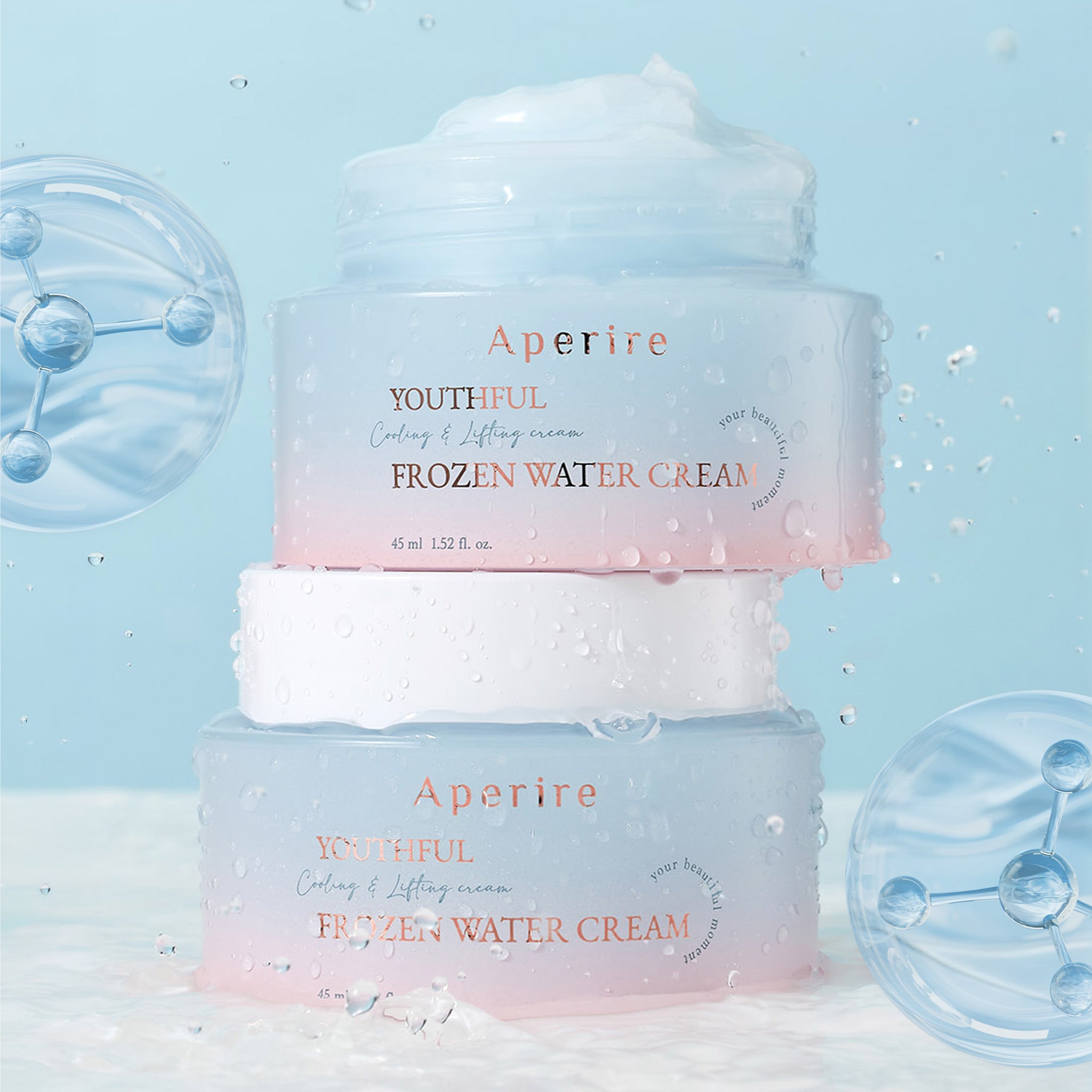 Aperire Youthful Frozen Water Cream - Crema de agua helada rejuvenecimiento Aperire