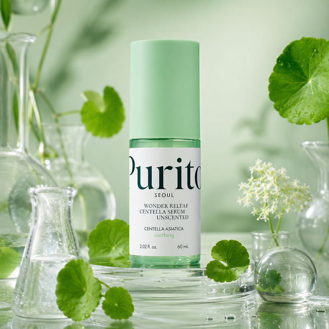PURITO Wonder Releaf Centella Serum Unscented 60ml - PURITO Wonder Releaf Centella Serum Sin Perfume 60ml Hover Image