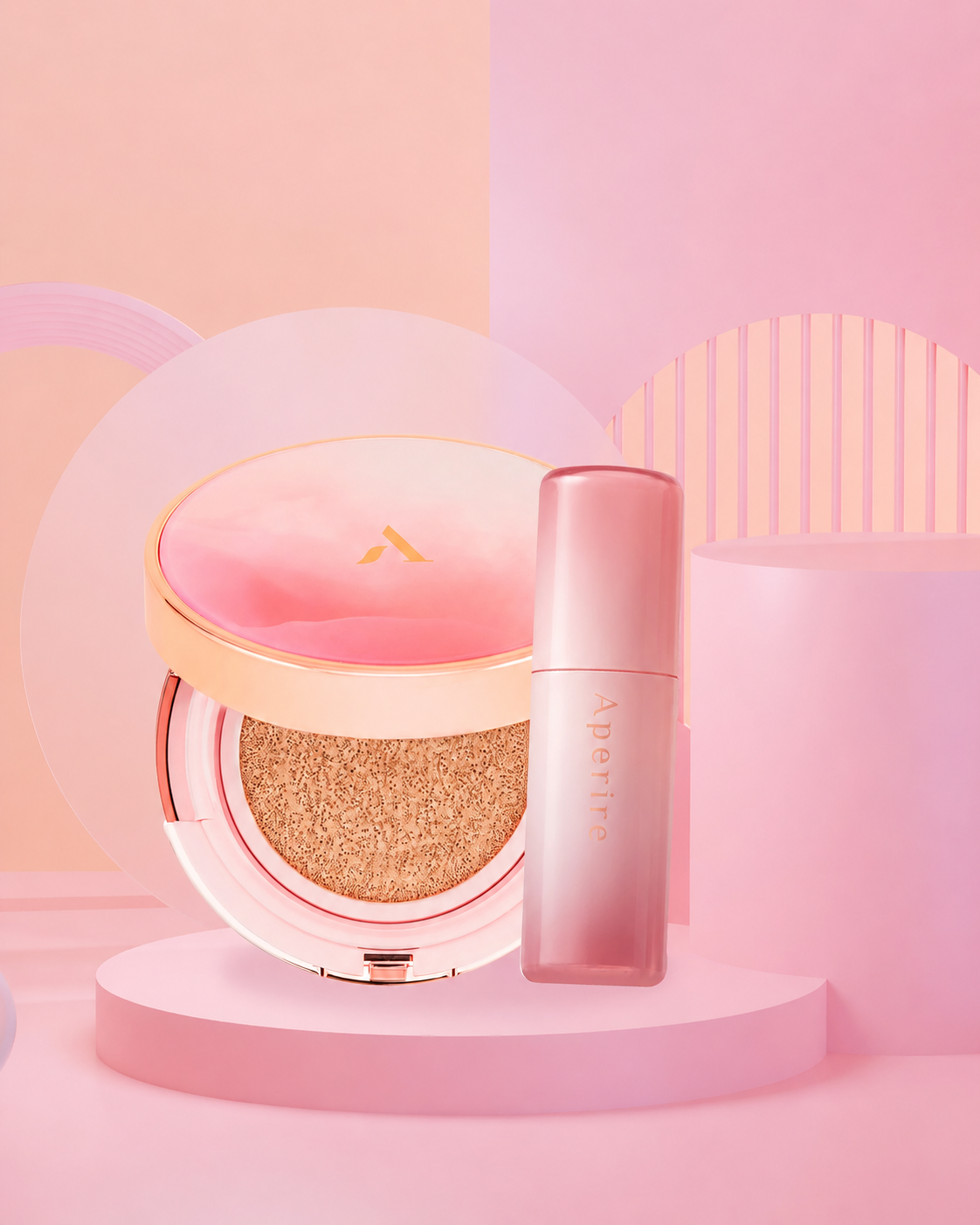 Aperire Pink Glow Makeup Set
