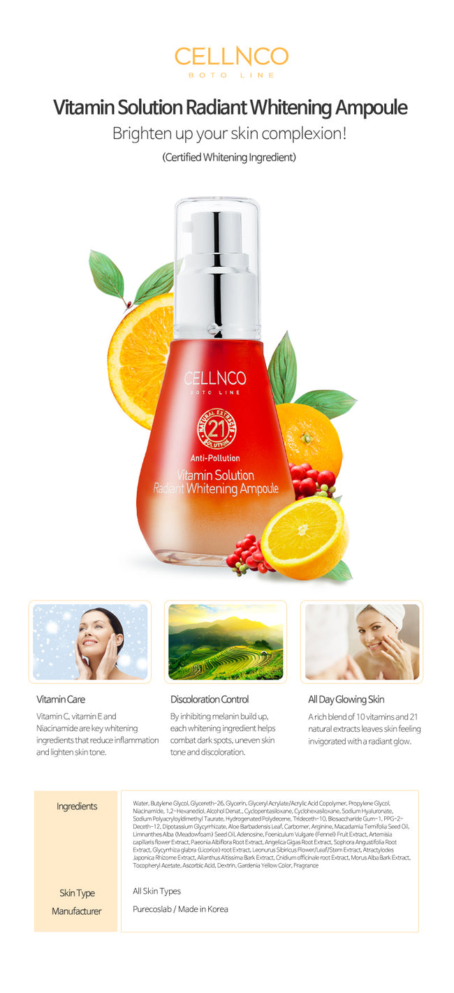 Vitamin Solution Radiant Whitening Ampoule / 50ml Main Image