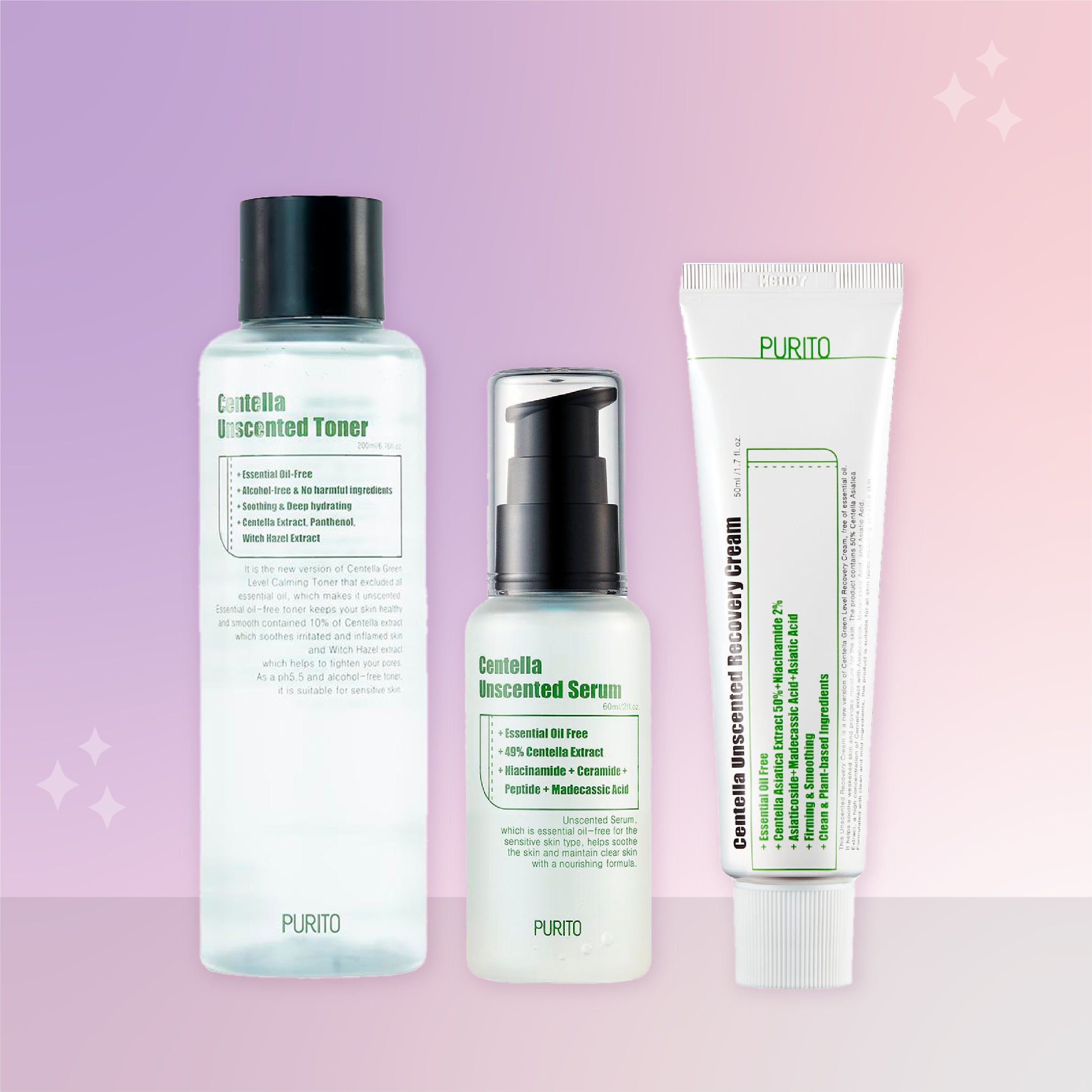 Clean skin acne free set (sensitive, acne)